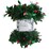 Christmas Tinsel Green Holly 4m each
