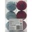 Christmas Traditional Baubles Felt Blue & Red 6 pack