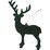 Christmas Traditional Reindeer Flocked Green each