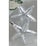 Christmas Tradional Stars Silver 2 pack