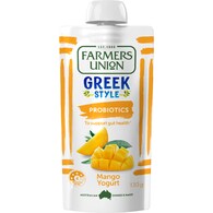 Farmers Union Greek Style Yoghurt Pouch Hint Of Real Mango
