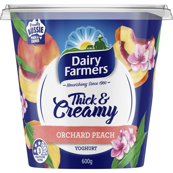 Dairy Farmers Thick & Creamy Orchard Peach 600g