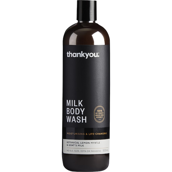 Thankyou. Body Wash Botanical Lemon Myrtle & Goat's Milk 500mL