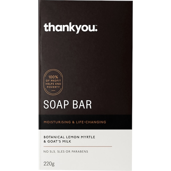 Thankyou. Soap Bar Goat's Milk & Lemon Myrtle 220g