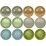 Christmas Woodland Baubles Green Blue 12 pack