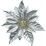 Christmas Woodland Flower Clip On Silver each