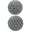 Christmas Celestial Baubles Blue & White 2 pack