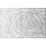 Christmas PVC Placemat 29.5cm x 44.5cm Silver each