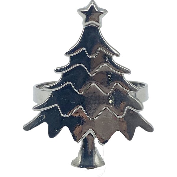 Christmas Napkin Rings Christmas Trees 4 pack