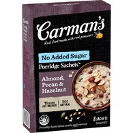 Carman's Porridge Sachets Almond Pecan & Hazelnut