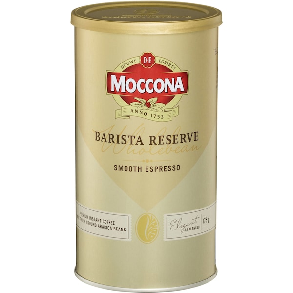 Moccona Wholebean Barista Smooth Espresso 175g