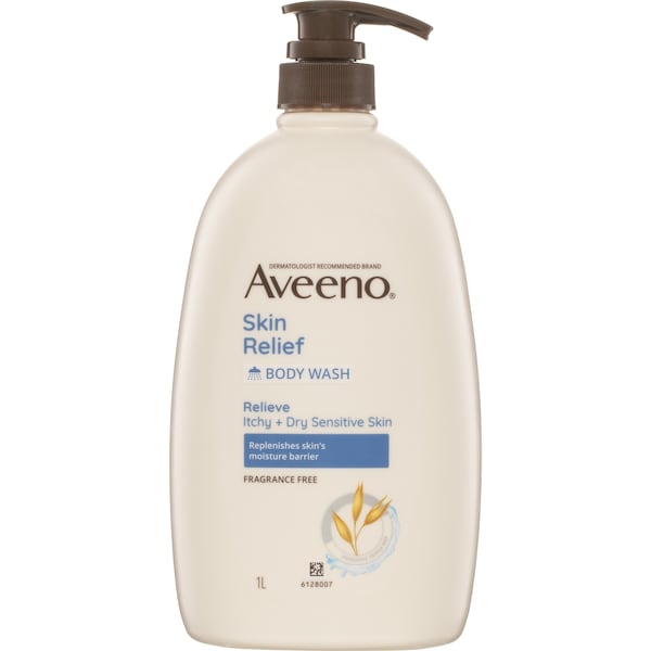 Aveeno Skin Relief Body Wash For Itchy + Dry Sensitive Skin 1L
