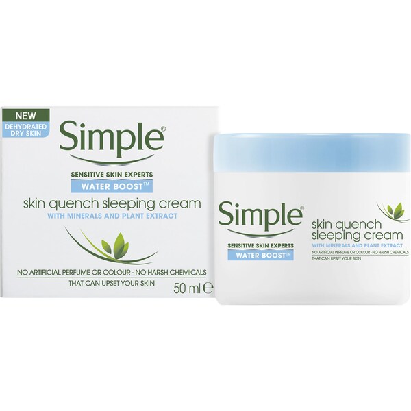 Simple Water Boost Sleeping Cream  50ml