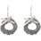 Christmas Present Toppers Wreath Silver 2 pack