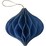 Christmas Celestial Paper Bauble Diamond Blue each