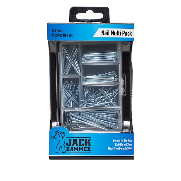 Jack Hammer Nail Multi Pack 220 Piece Assorted Each
