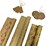 Christmas Wrapping Paper Roll 3m Kraft Pattern 3 pack