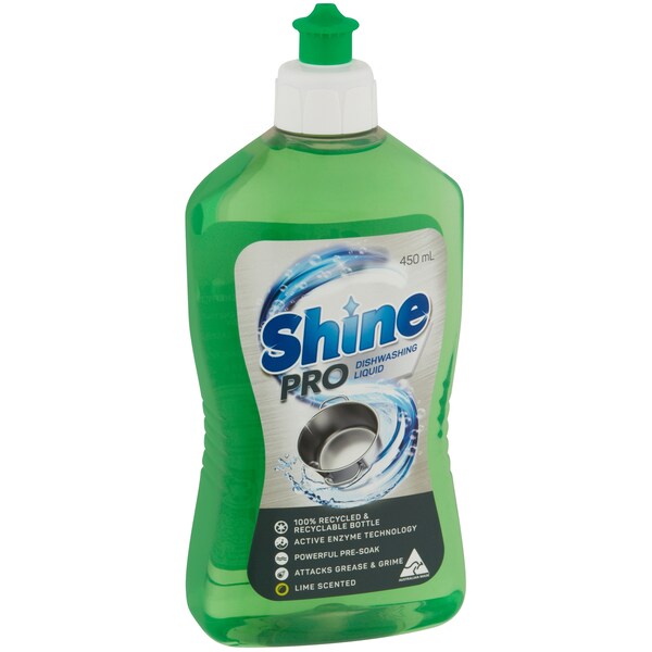 Shine Pro Dishwashing Liquid Lime 450ml