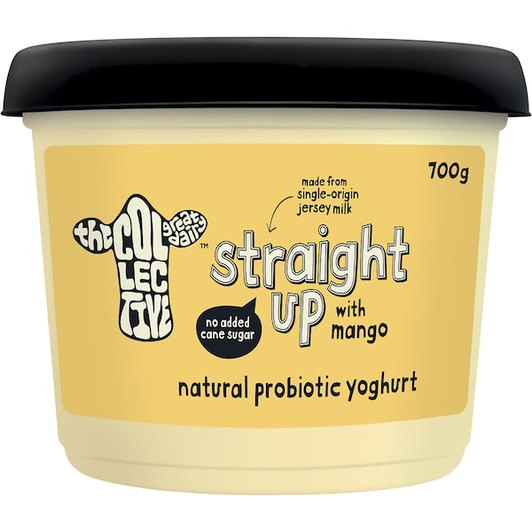 The Collective Plant Based Straight up Yoghurt with Mango 700g