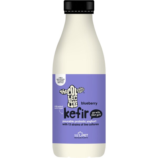 The Collective Plant Based Probiotic Kefir Pourable Yoghurt Blueberry 700G