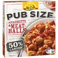 McCain Pub Size Spaghetti & Meatballs Frozen Meal
