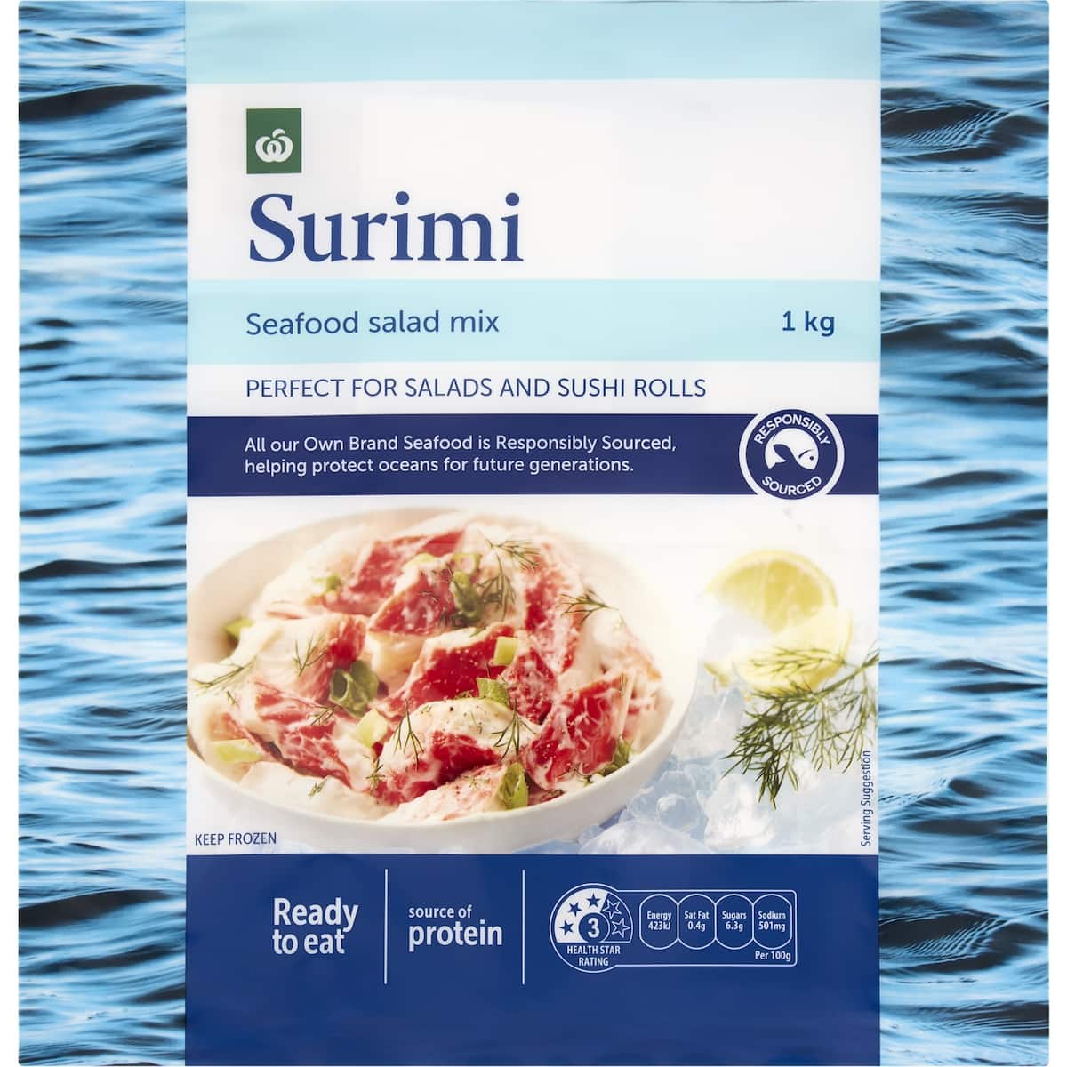 Woolworths Surimi Mix 1kg bunch