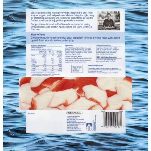 Woolworths Surimi Mix 1kg bunch