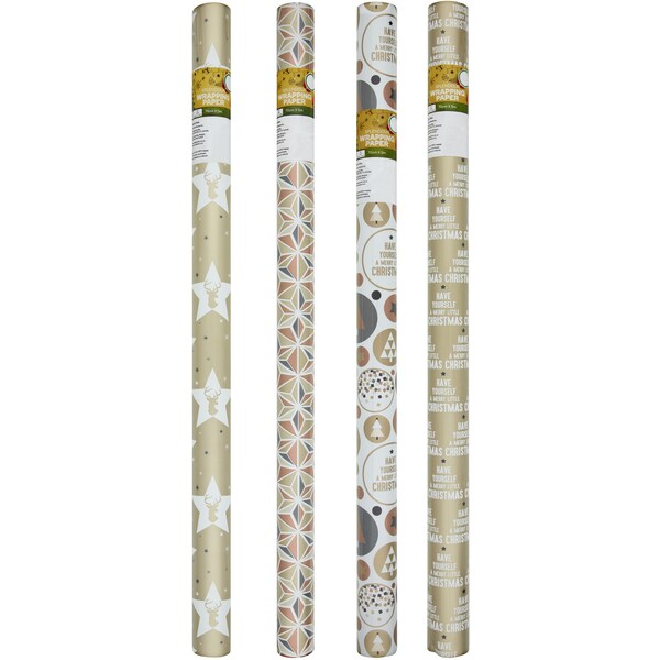 Christmas Wrapping Paper Splendour 5m Each