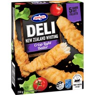 Birds Eye Deli New Zealand Whiting Fillets Light Batter