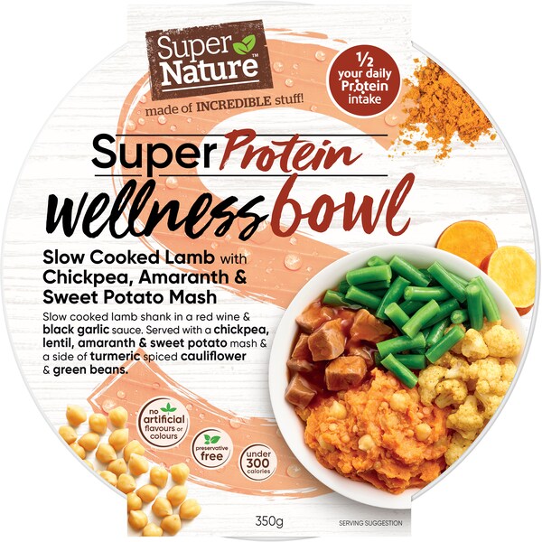 Super Nature Super Protein Lamb & Sweet Potato Frozen Meal 350g