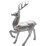 Christmas Large Metallic Reindeer Silver each