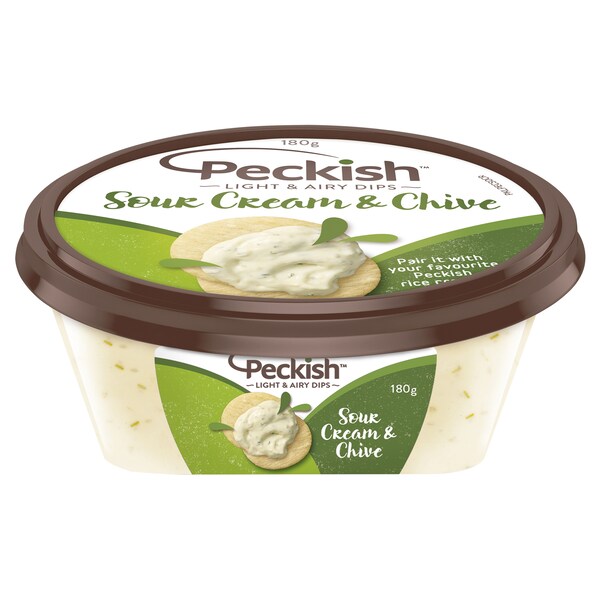 Peckish Dip Sour Cream & Chives 180g