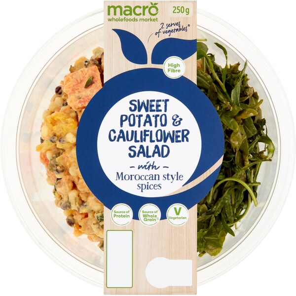 Macro Moroccan Sweet Potato & Cauliflower Salad 250g