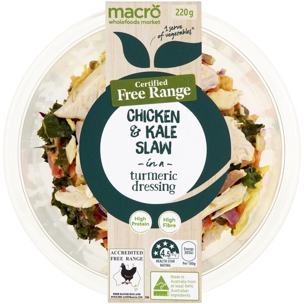 Macro Chicken And Kale Slaw Salad 250g