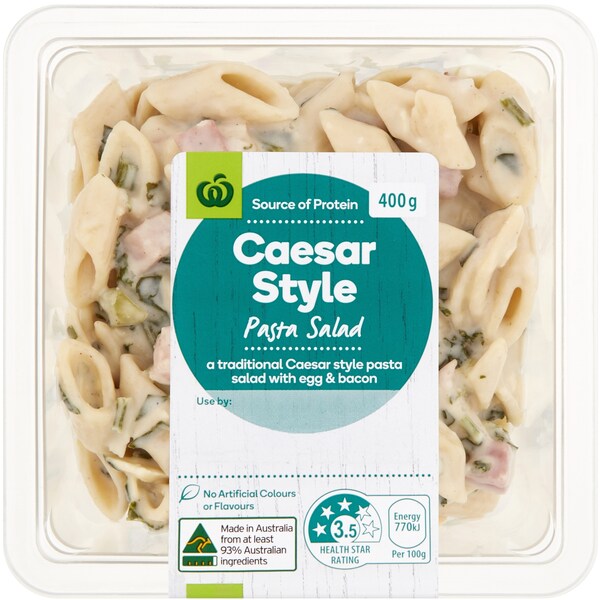 Woolworths Caesar Style Pasta Salad 400g
