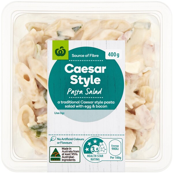 Woolworths Caesar Style Pasta Salad 400g