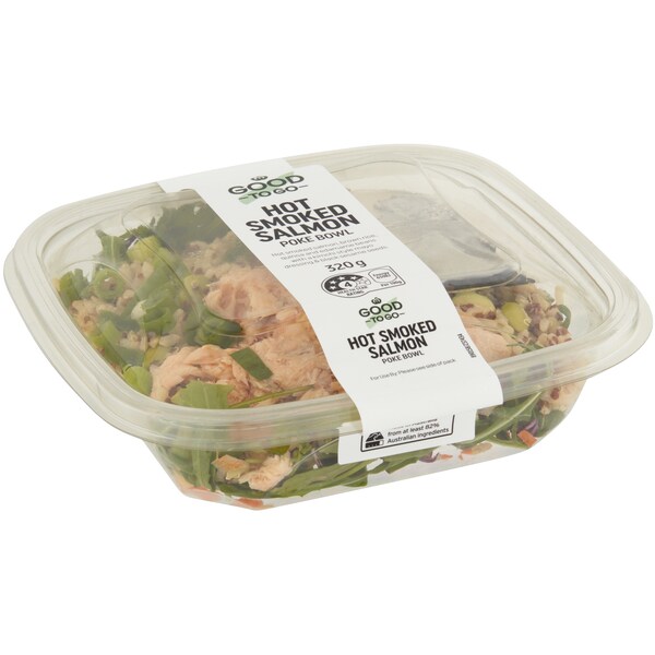Woolworths Good To Go Hot Smoked Salmon Poke Bowl 320g
