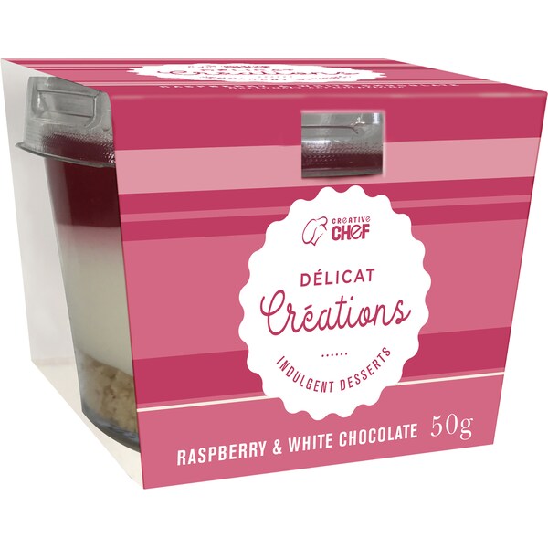 Creative Chef Delicat Creation Raspberry & White Chocolate Dessert 50g