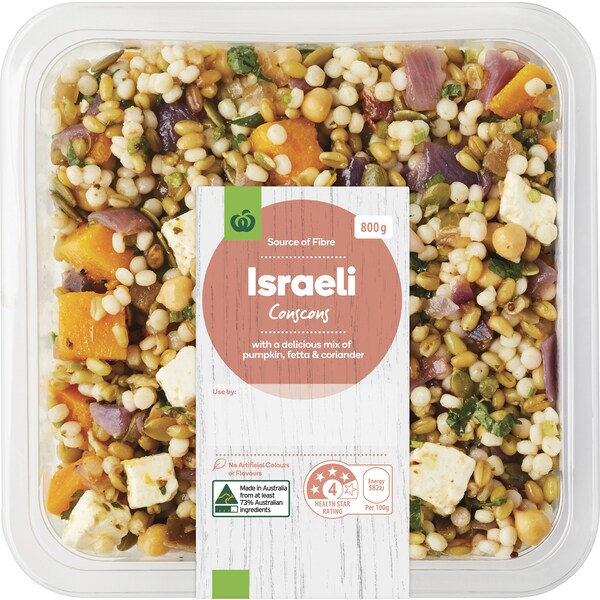 Woolworths Isralei Cous Cous Salad 800g