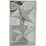 Christmas Woodland Star Silver 2 pack