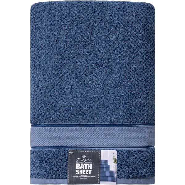 Inspire Premium Bath Sheet Blue Each