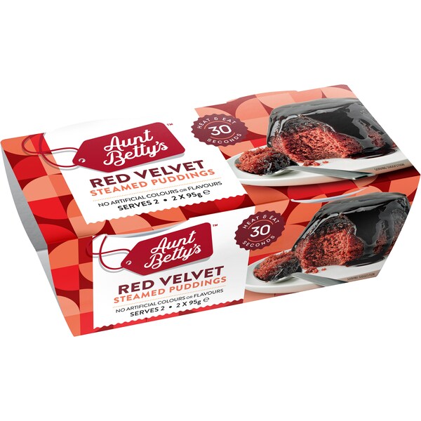 Aunt Betty's Red Velvet Pudding 2 Pack