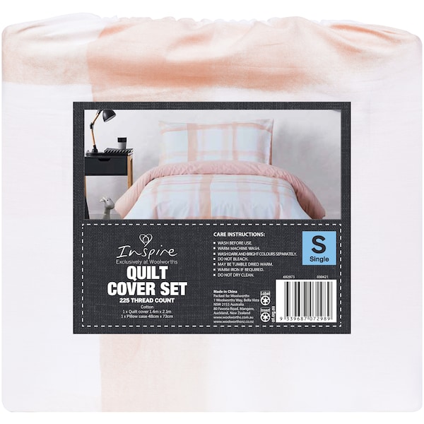 Inspire 225tc Kids Quilt Cover Set For Single Bed Each