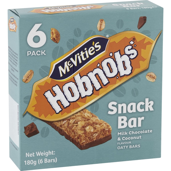 McVitie's Hob Nob Bars Coconut & Chocolate 180g