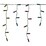 Christmas 500 LED Icicle Lights 6.9m Solar Multi Colour each