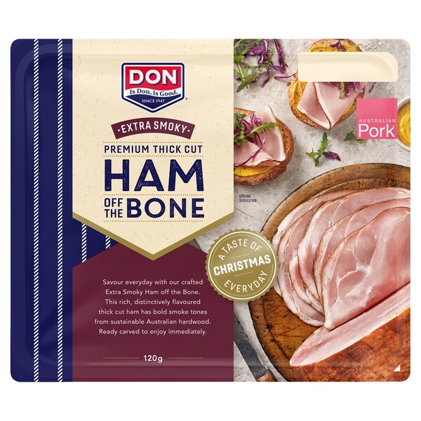 Don Ham Off Bone Smoky Sliced  120g