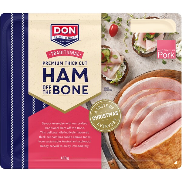 Don Ham Off Bone Traditional Sliced  120g