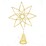 Mirabella Christmas 30cm Light Up Star Tree Topper Gold each
