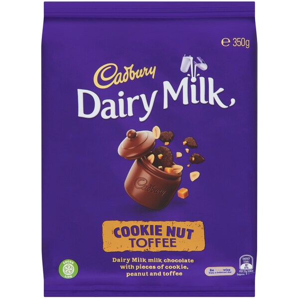 Cadbury Dairy Milk Cookie Nut Toffee 350g