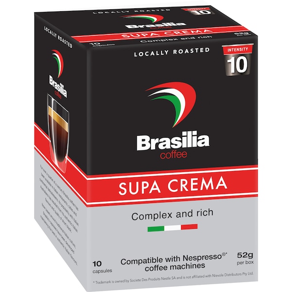 Brasilia Super Crema Capsule  10 Pack